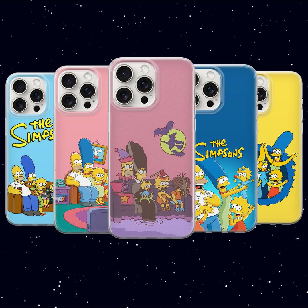 Simpsons Phone Case Homer Bart Family Aesthetic Cover for iPhone 17 16 ...