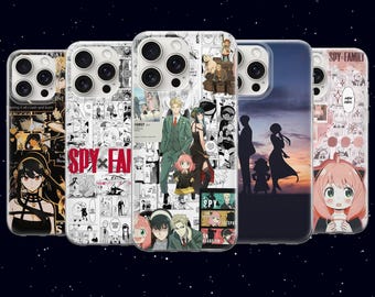 Funda para teléfono Spy x Family Anya Forger Anime Cute Cover para iPhone 17 16 15 14 13 Samsung S26Ultra S25 S24 S23FE A56 A17 A16 Pixel 10a 9Pro