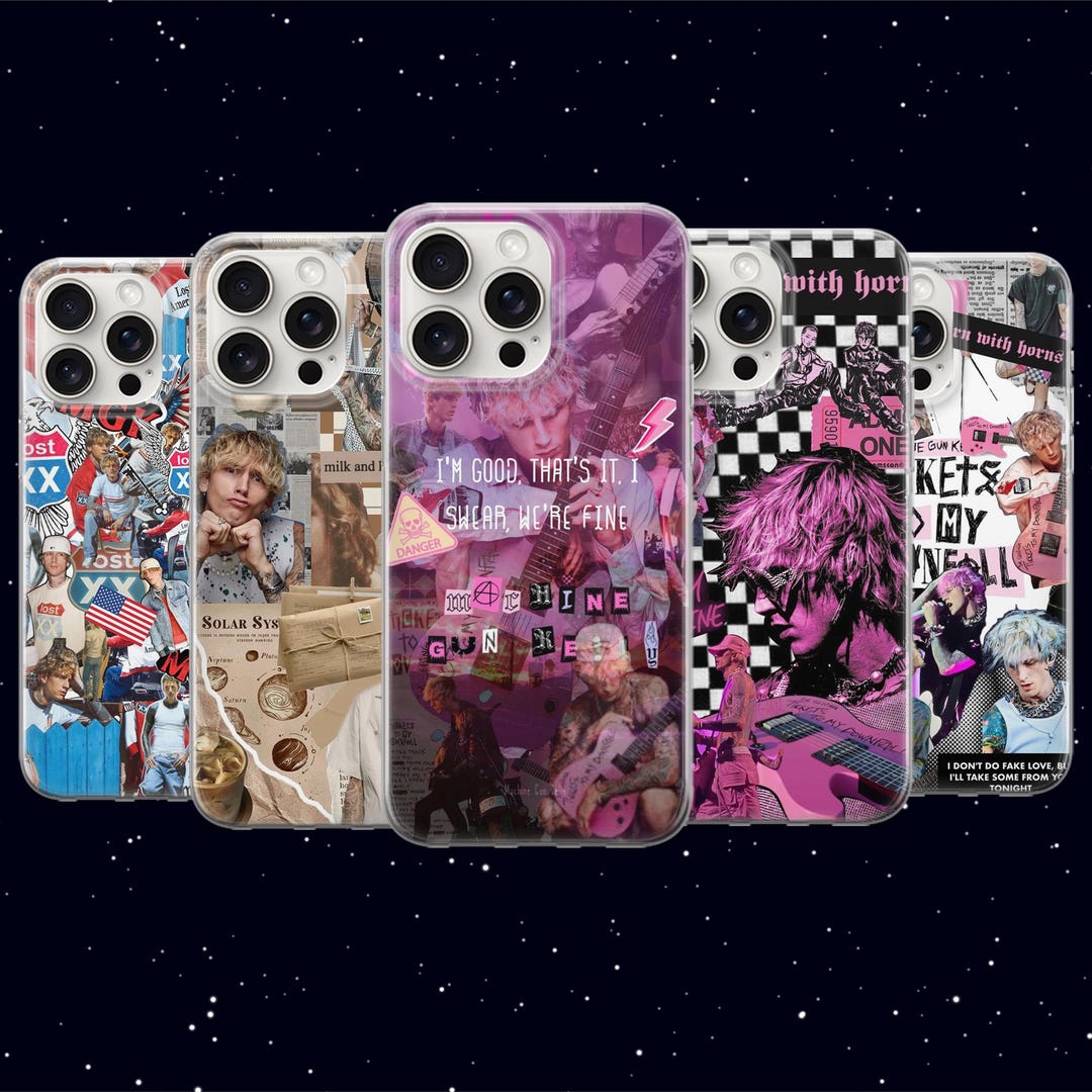 MGK Phone Case Born With Horns Aesthetic Cover for iPhone 17 16 15 14 ...