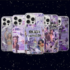 Olivia Rodrigo mobilskal popmusik estetiskt flickigt fodral för iPhone 17 16 15 14 13 Samsung S26Ultra S25 S24 S23FE A56 A17 A16 Pixel 10a 9A
