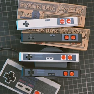 Vintage Gamepad Spacebar Keycap, Retro Gaming Keycap, 6.25u/7u Space Bar, Custom Keycap for Mechanical Keyboard