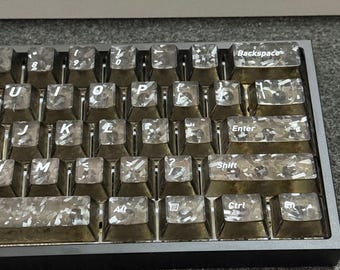 Carbon Fiber Keycap Set – 119 Keys PBT Textured Black Design for Mechanical Gaming Keyboard