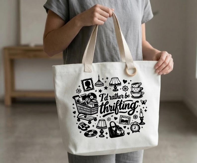 Rifting Sign Retro Thrifting SVG, Funny Vintage Quote, Minimalist Thrifter PNG ...