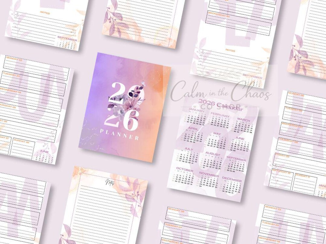 2026 Printable Weekly Monthly Planner | Minimalist Design (A4 PDF ...