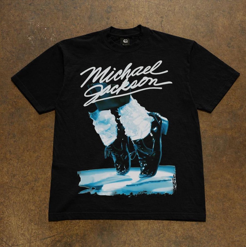 Michael Jackson retro PNG, 90s King of Pop graphic design, dance shirt print file, streetwear t-shirt artwork, instant digital download