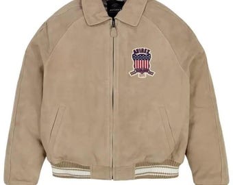 Avirex Limited Edition Suede Icon Jacket, Cowsoft Leather Outerwear, American Flight Icon