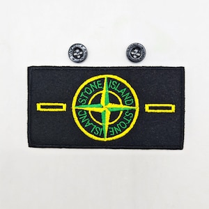 Juego de parche bordado con el logotipo de SI Compass y 2 botones