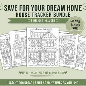 Paquete de seguimiento de ahorros para la vivienda: El reto del pago inicial para la casa de tus sueños (PDF)