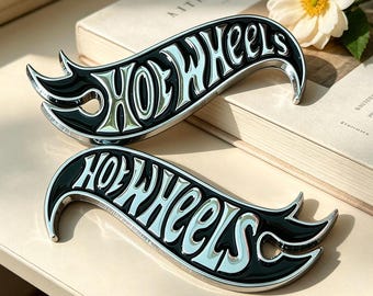 3D Metal Hot Wheels Emblem Stickers For Car Motorcycle Body Badge Decal