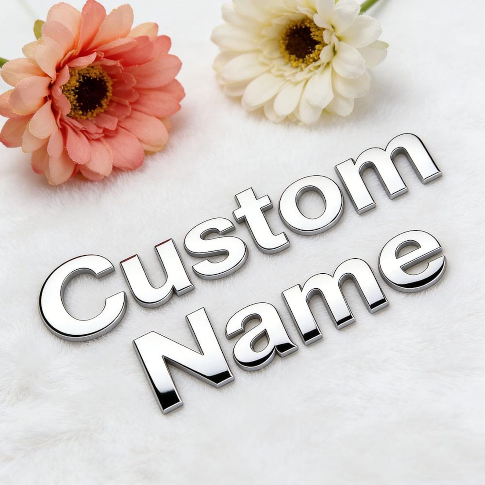 Custom Metal Car Letters &numbers Emblem Badge,3d Chrome Vehicle Name ...