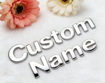 Custom Metal Car Letters &Numbers Emblem Badge,3D Chrome Vehicle Name Sticker