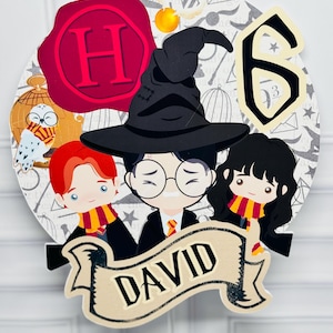 Cake Topper Personalizado Sencillo Harry Potter