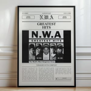 N.W.A / GREATEST HITS Tシャツ（00s）コンプトン N.W.A STRAIGHT