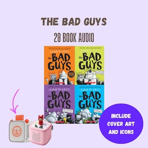 Seria audiobooków „Źli faceci” | Opowieści dla dzieci w formacie MP3 | Kompatybilne z Toniebox i Yoto