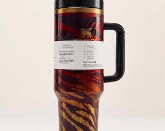 Spersonalizowany kubek/piersiówka Stanley X Tyla 40oz z nadrukiem UV Animal Print