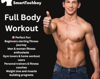 E-boek volledige lichaamstraining | Fitnessplan, fitnesssjabloon (download zipbestand)