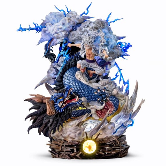 Luffy Gear 5 Dragon Statue: One Piece Anime PVC GK Figure