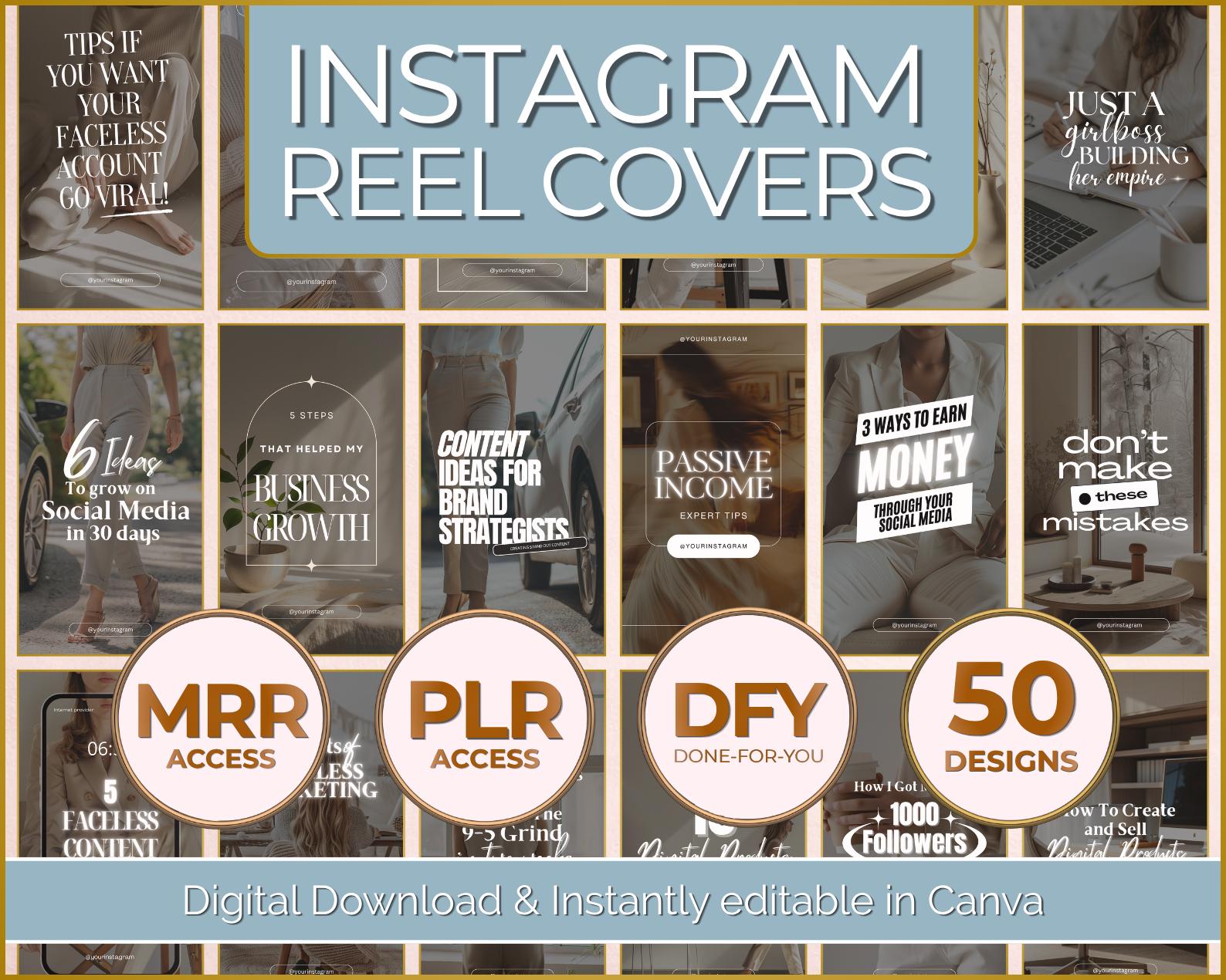 PLR & MRR Digital Product Starter Bundle | Canva Templates to Create ...
