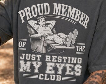 Bara vila mina ögon klubbtröja, rolig pappa-t-shirt, fars dag-present, sarkastisk pappa-skämt-t-shirt, bekväma färger, unisex-tröja, rolig pappa