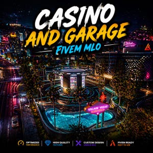 カジノとガレージ | Fivem mlo | Mlo | 最適化済み | ロールプレイ | 高品質 |