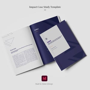 Impact Case Study Template | Project Showcase | A4 | Adobe InDesign Editable