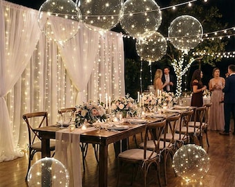 5 Sets LED Glow Balloons 20 Inch