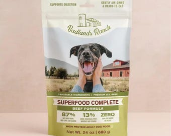 Superfood Complete (Beef Formula) – Nutrient-Rich Adult Dog Food for Healthy Energy & Digestion