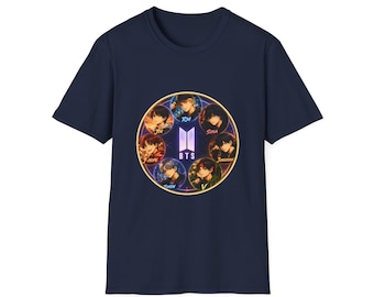 BTS Arirang World Tour 2026 K-Pop Fan Tee — Circular Band Photo Collage T-Shirt