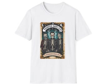 Haunted Dads Club T-Shirt | Skeleton Fathers Ouija Board Design