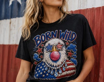 Born Wild Eagle T shirt