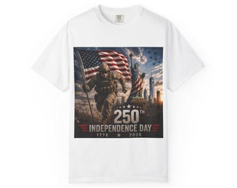 250th Independence Day Soldier Flag T-Shirt | 1776-2026 Patriotic Tee