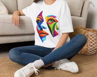 Colourful Embroidered Look Artwork Face Designed for Female