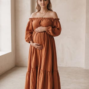 rust maternity bridesmaid dress Jenny Yoo Bridesmaid Dress Priya Maternity Loden