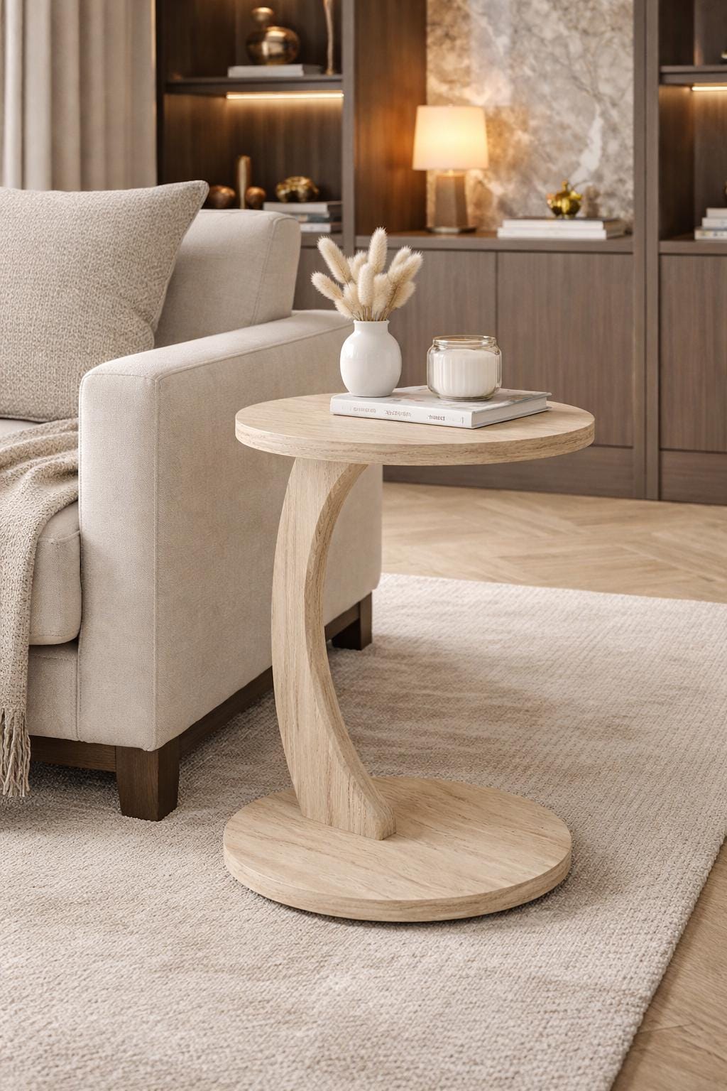 Travertine side table - Etsy 日本