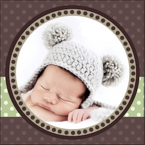 Baby Bear Hat - PDF PATTERN - Crochet - SIZE Newborn Infant 0-3 months