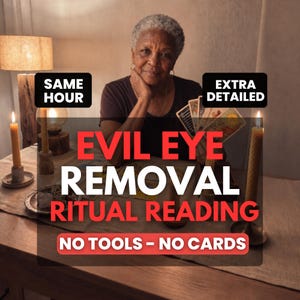Hechizo personalizado EXTREMO para eliminar el mal de ojo: elimina la energía negativa, rompe maldiciones y maleficios, ritual de limpieza espiritual y protección.