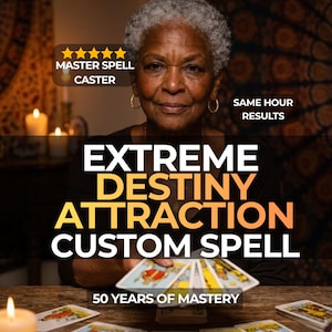 EXTREME Destiny Attraction Custom Spell – Attract Your Fate, Soul-Aligned Opportunities, Life Purpose Alignment & Manifestation Ritual