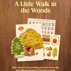 Little Paperfolks Snail Mail Club | Cozy Monthly Stationery Subscription, Journaling Supplies, Scrapbooking Kit