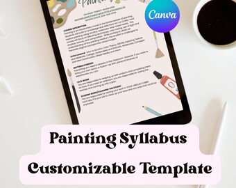 Programa de estudios personalizable para clases de pintura en la escuela secundaria