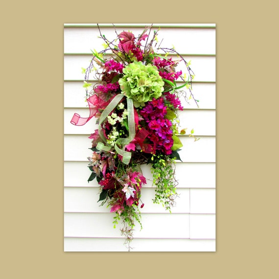 Swag For Door Teardrop Front Swags Country Rustic Loading