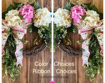 Wedding Wreaths For Double Doors With Color Choices, Bridal Shower, French Country  Wedding, Housewarming Gifts, Wedding Garden Decoration