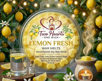 Pastillas de cera aromáticas con aroma a limón