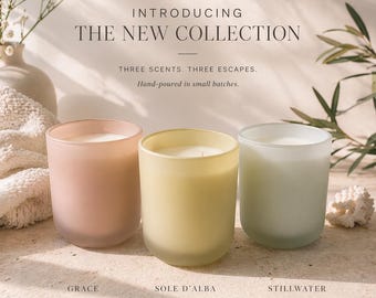 Luxury Hand Poured 12 oz Coconut Soy Candle