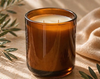 Frankincense Patchouli Cedarwood Candle | Earthy Coconut Soy Wax Home Decor