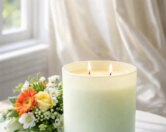 Angel Kisses Sage Vanilla Coconut Soy Candle – Double Wick, Clean Burn
