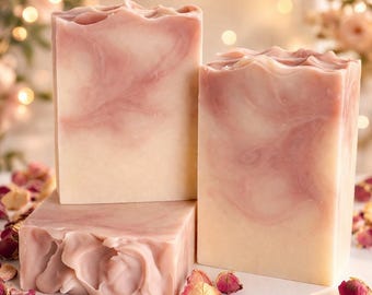 Grace Rose Goat Milk Soap – Handmade Floral Bath Bar, Nourishing Artisan Skincare