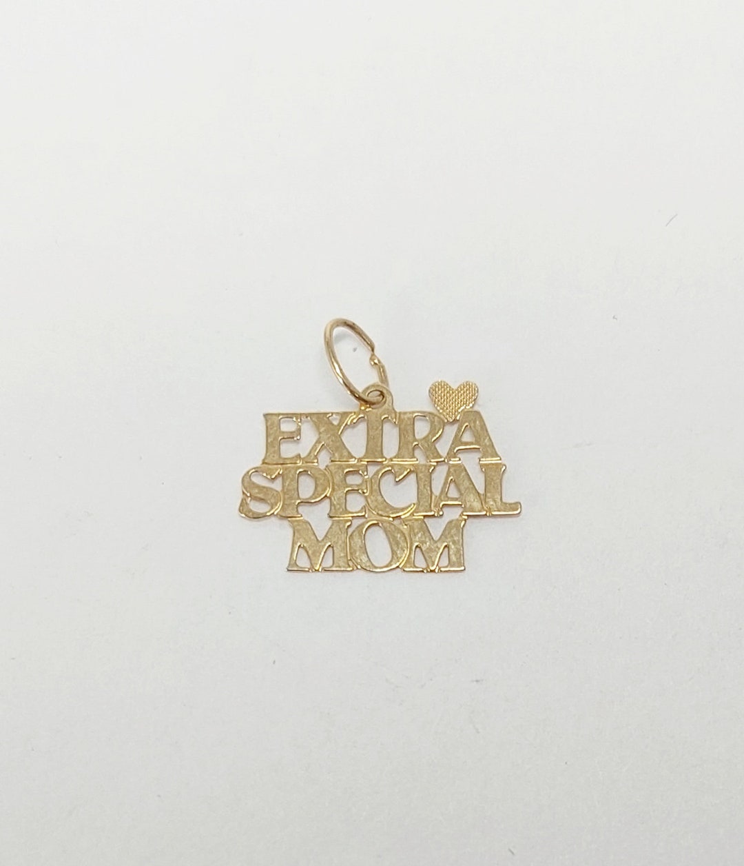 Vintage 14K Gold Extra Special Mom Charm Pendant - Etsy
