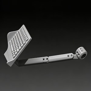 シムレーシング用キーボードマウントSTL｜リグ用調整可能アーム（3Dプリントファイル）