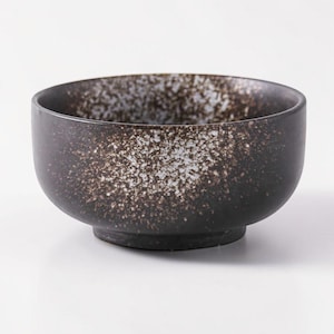 Bol de cerámica japonesa para servir, vajilla rústica de gres, plato de cocina minimalista