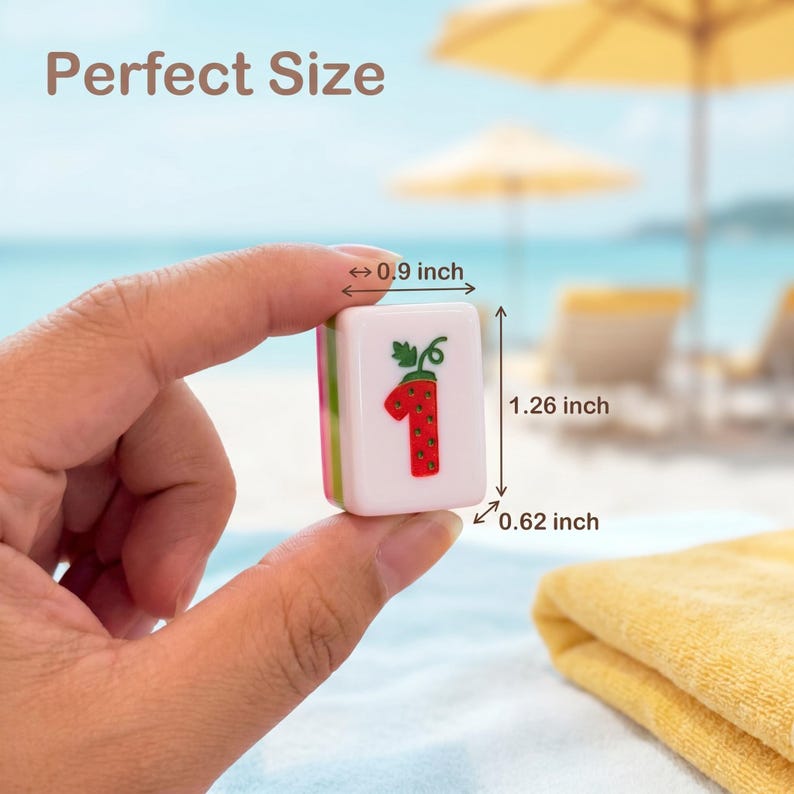 Beach Theme American Mahjong Set | Coastal Summer Game Tiles (160-166 Tiles) image 6